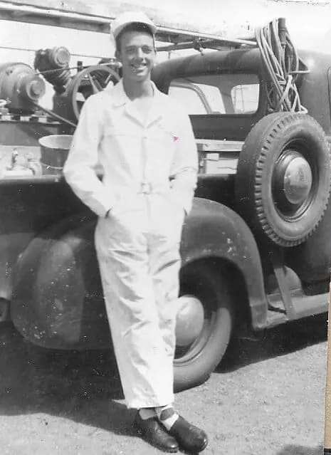 Matt's grandfather, who started the family painting tradition