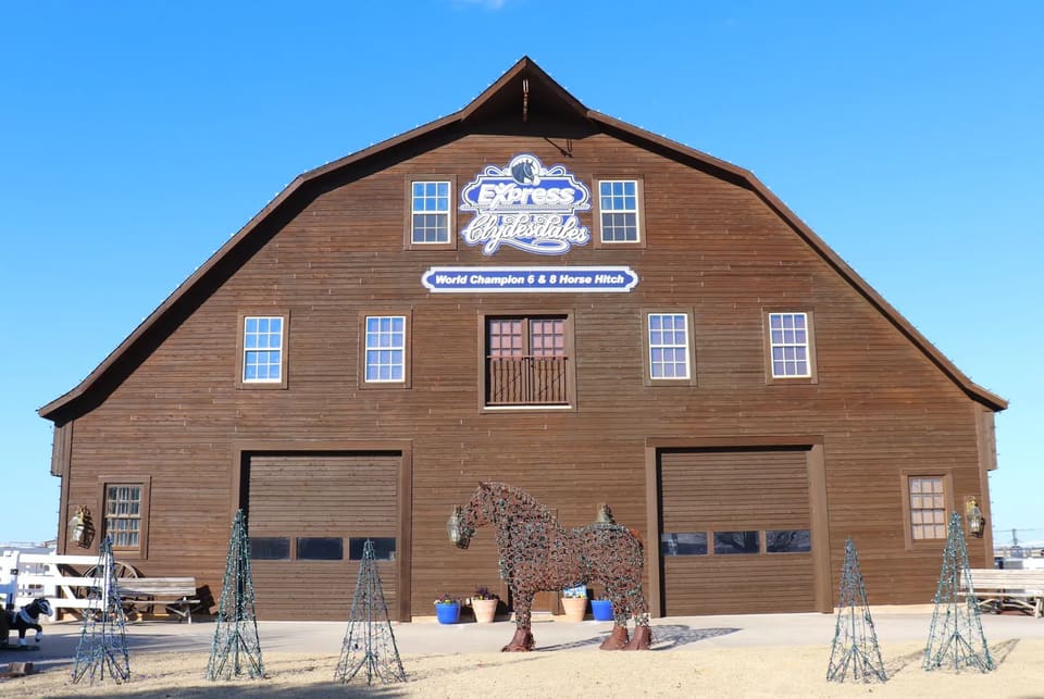 Cedar Siding Staining: The Express Clydesdale Barns in Yukon, OK