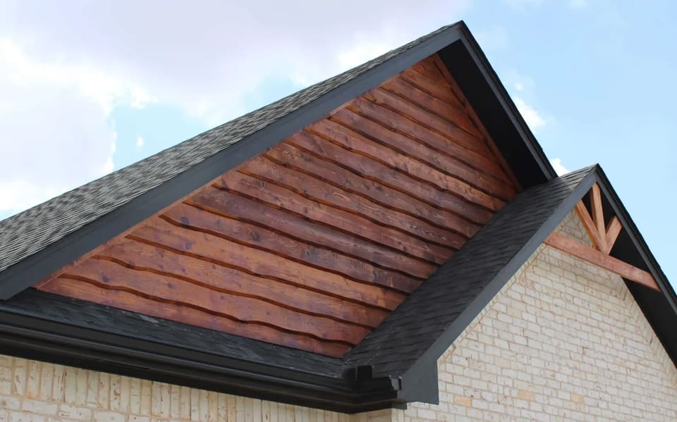 Red oil-based stain on cedar siding in OKC