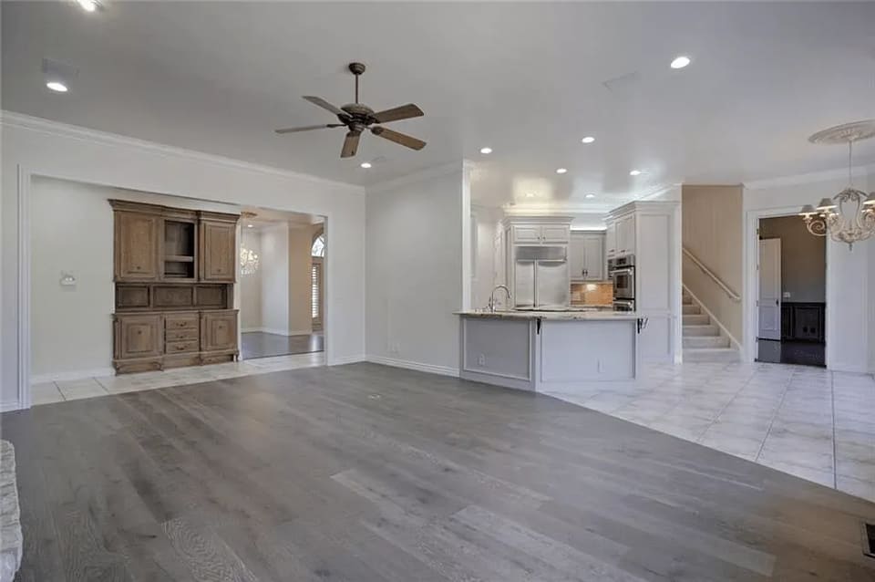 A freshly painted interior in OKC